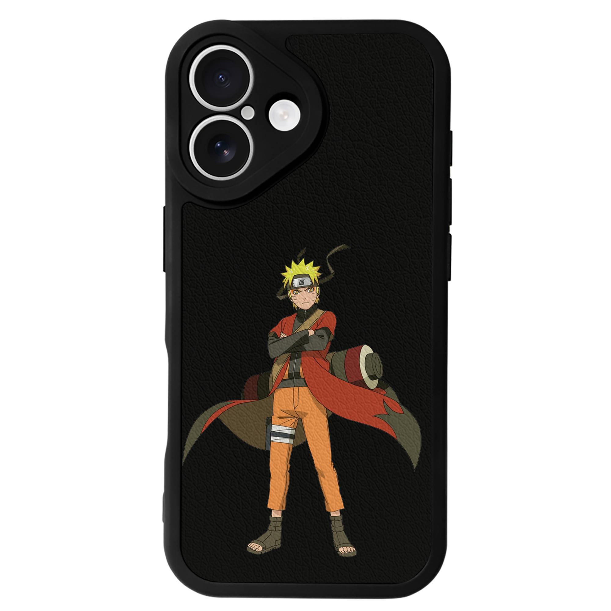（画像用） NARUTO -ナルト- うずまき ナルト Uzumaki Naruto 【iPhone 16シリーズ対応】シリコンスマホケース（レザー調） 材質：シリコン